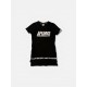 AAPE BY A BATHING APE BLACK T-SHIRT DRESS M